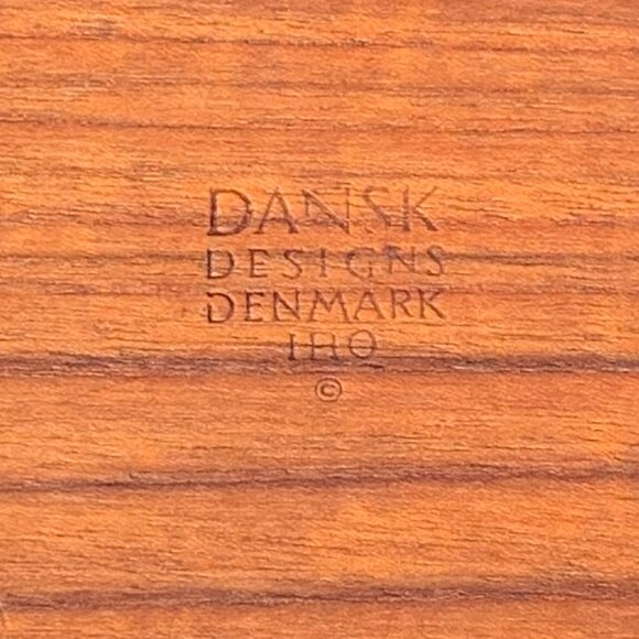 Vtg 60s DANSK Designs Denmark Teak Ice Bucket Mid Century - Picture 8 of 11